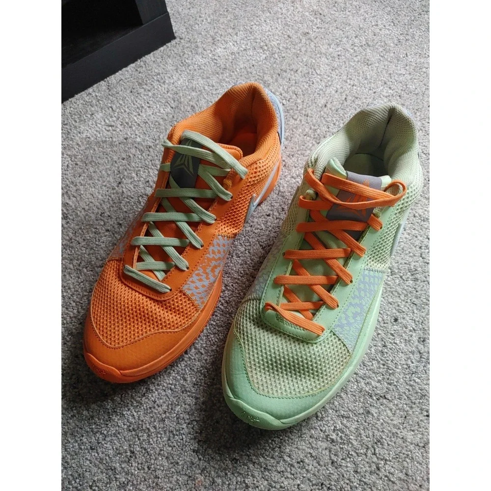 Nike Ja 1 Mismatched Basketball Shoes Sneakers Sz 12 Orange Green Athlete Sporty